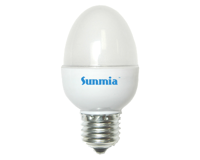 Sunmia 4.5W, 120VAC, Frosted LED Bulb - Cone shape