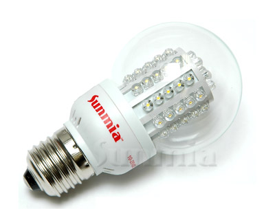Sunmia 3W, 12VDC, Clear LED Bulb - Cone shape